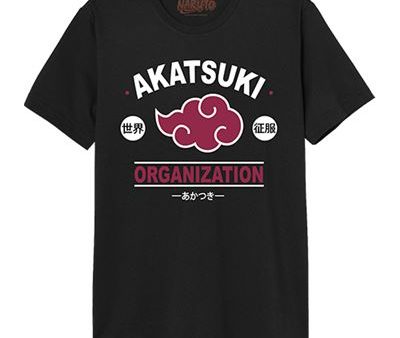 T-Shirt Naruto Akatsuki Organization - Preto - Tamanho M - Cotton Division Fashion