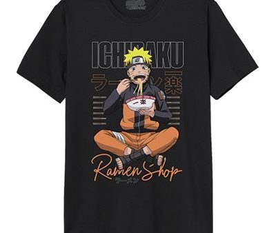 T-Shirt Naruto Ramen s Shop - Preto - Tamanho S - Cotton Division Discount