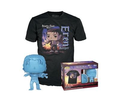 Funko Pocket Pop! &Tee Atack On Titan Season 5: Eren Jaeger | T-Shirt Tamanho L For Sale