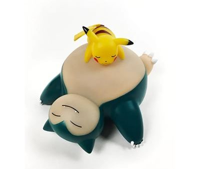 Lâmpada LED 3D Pokémon: Snorlax & Pikachu 25cm - Teknofun Supply