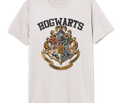 T-Shirt Harry Potter Hogwarts - Branco -  Tamanho L - Cotton Division For Cheap