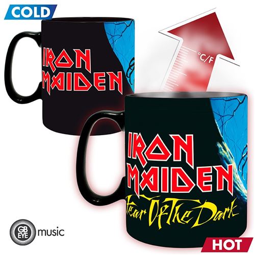 Caneca Muda de Cor Iron Maden: Fearofthe Dark 460ml - Het Change - ABYstyle on Sale