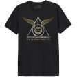 T-Shirt Harry Potter Hallows with Golden Snitch - Preto - Tamanho L - Cotton Division Online Sale