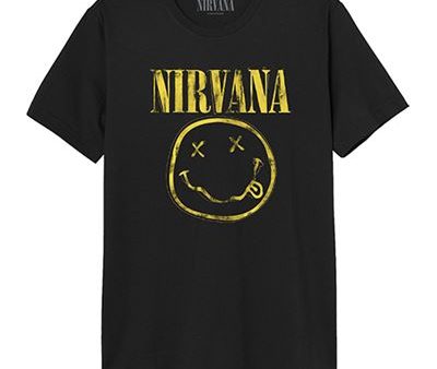 T-Shirt Nirvana Logo - Preto - Tamanho XL - Cotton Division Online