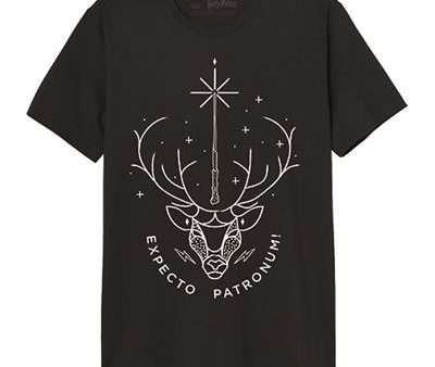 T-Shirt Harry Potter Expecto Patronum - Preto - Tamanho S - Cotton Division Online now