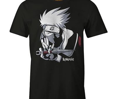 T-Shirt Naruto: Kakashi - Preto - Tamanho M - Cotton Division Supply