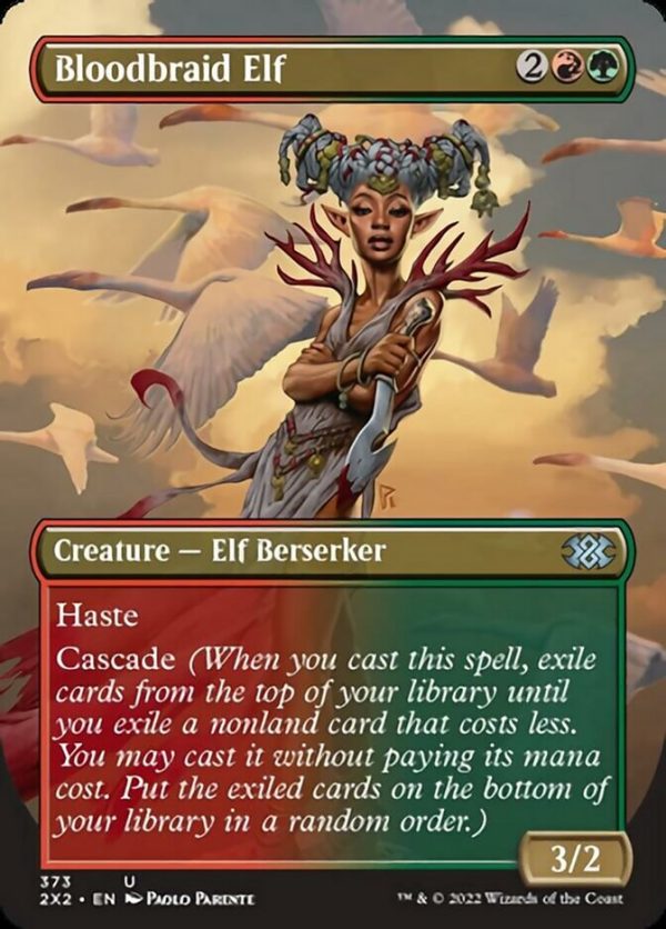 Bloodbraid Elf (Borderless Alternate Art) [Double Masters 2022] Cheap