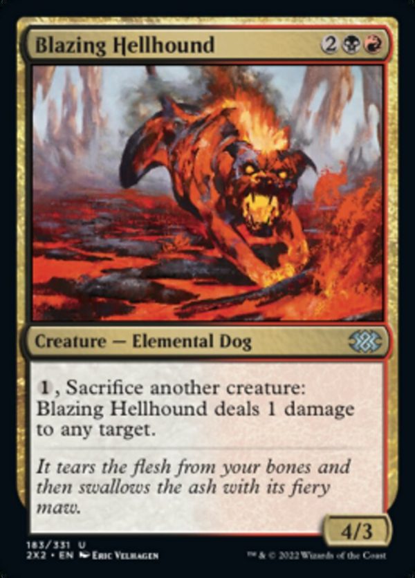 Blazing Hellhound [Double Masters 2022] For Cheap