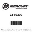 Mercury - Bearing - 23-92300 Fashion