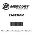 Mercury - Bushing - 23-81964M Hot on Sale