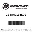 Mercury - Bearing set .01os - 23-8M0101606 Discount